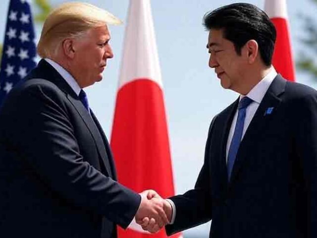 donald trump and president of japan