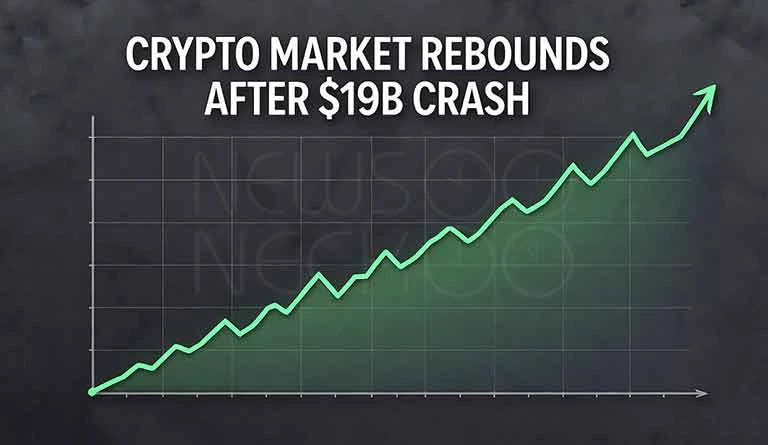 Crypto Market Rebounds After 19B Crash Shock