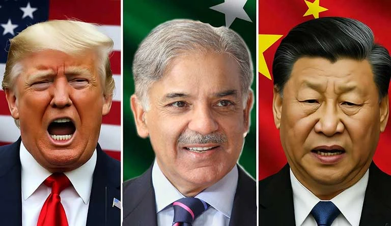 donald trump shouting shehbaz shrif smiling xi jinping angry
