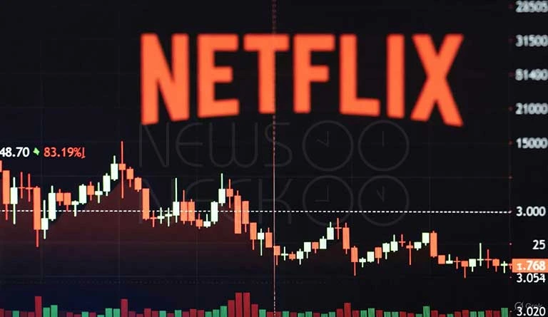 netflix stocks price decline