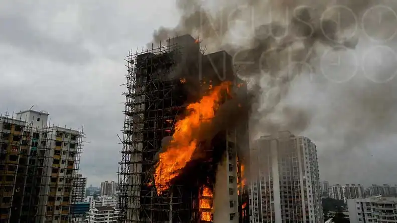housing complex fire in hongkong